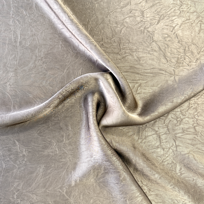 NO1016 Hand-Pleated Imitation Acetate Double-Sided Satin Fabric