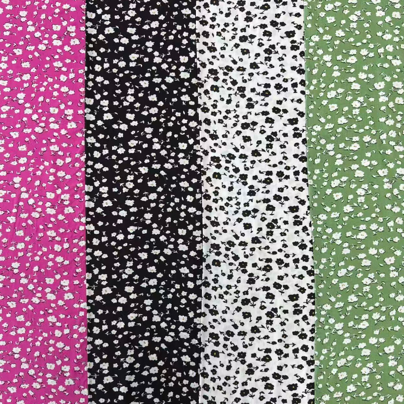 45S Printed Rayon Fabric – Maliit na Floral