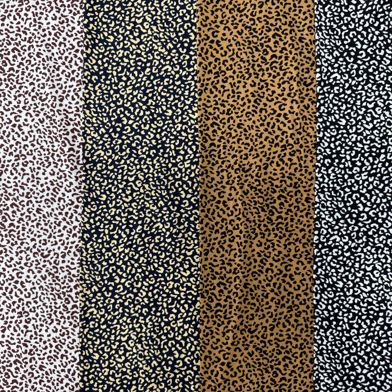 45S Printed Rayon Fabric – Maliit na Leopard Print